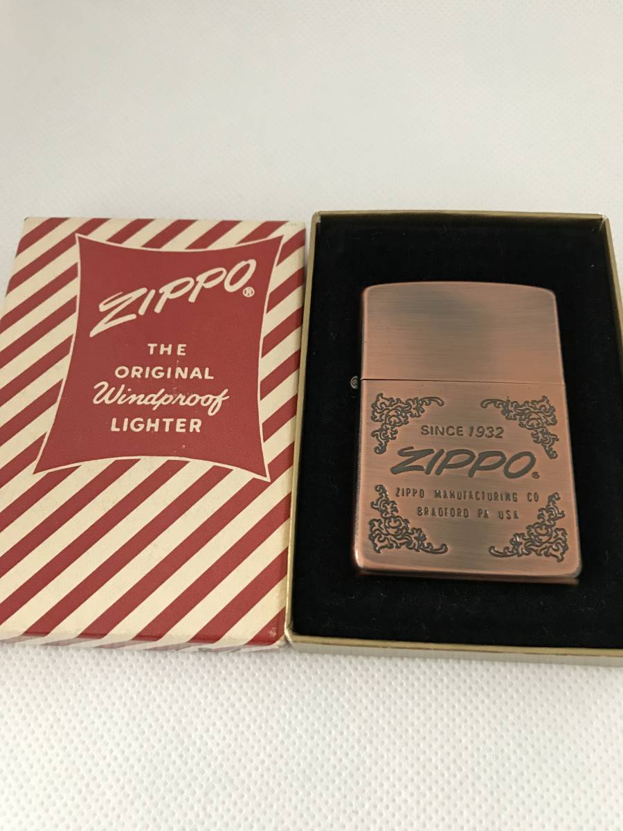 新品】ZIPPO ジッポー ZIPPO SINCE 1932 カッパー 銅古美仕上げ 1987年