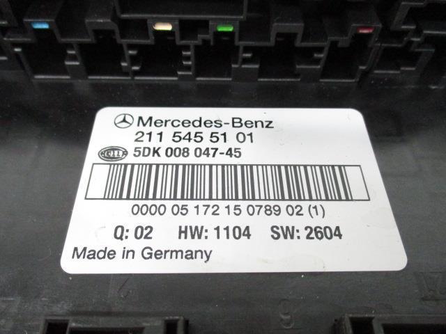  Benz CLS350 219356C W219 (25) fuse box A2115455101 169386 4281