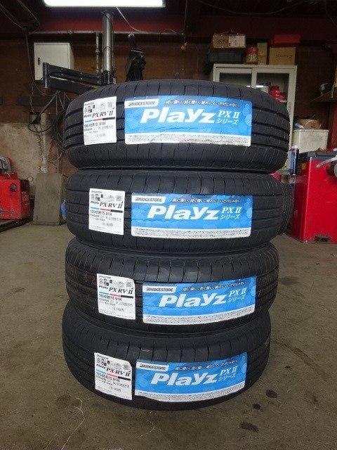 195/65R15 91H ブリヂストン プレイズ PX-RVⅡ 新品夏タイヤ 4本