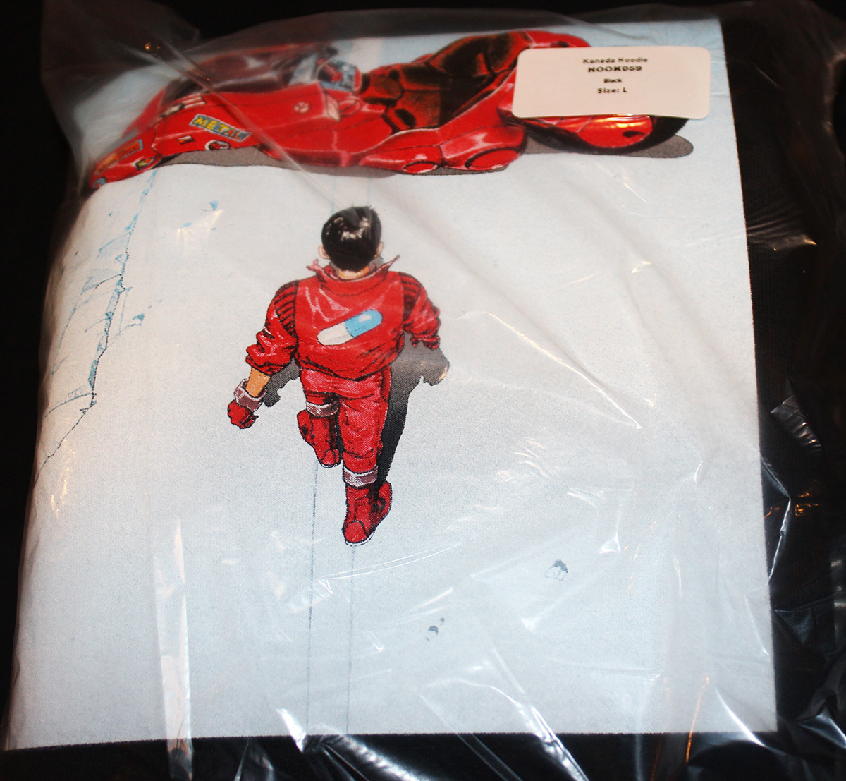 未使用新品 L kaneda hooded sweatshirt 黒 ジェルミクライン industries 金田パーカー AKIRAアキラフーディ Hook-Ups