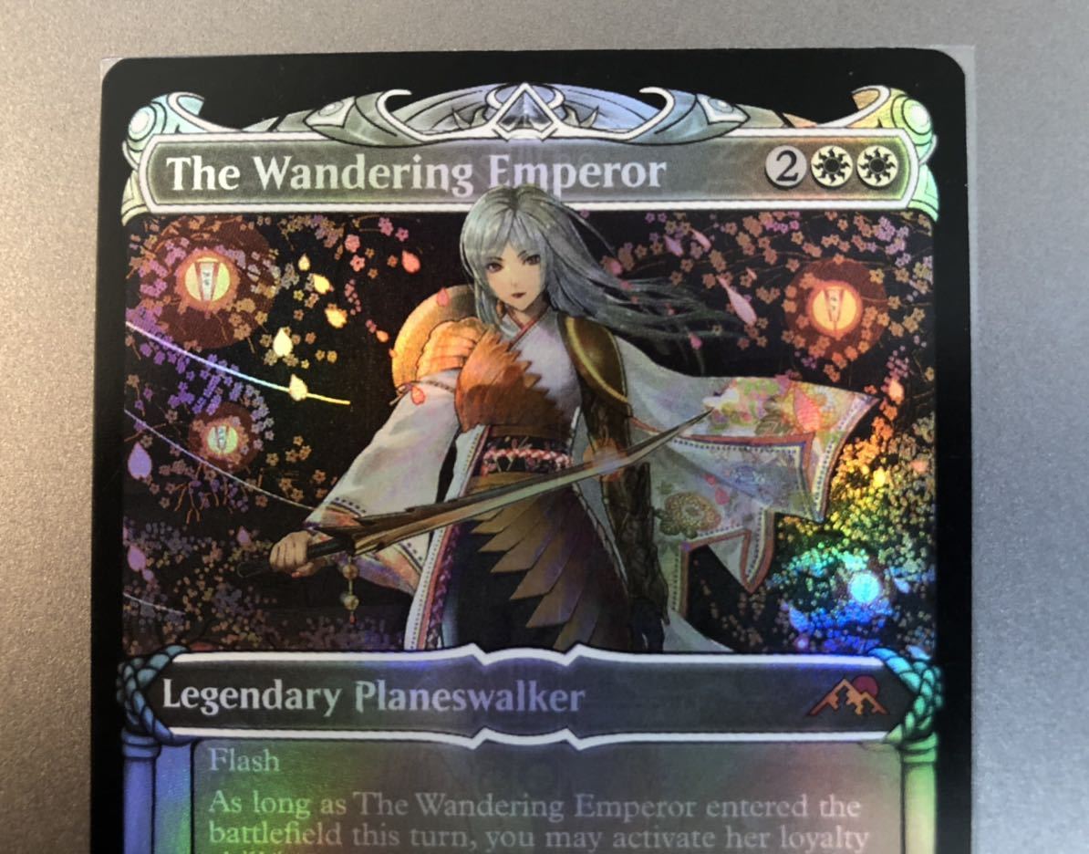 MTG 放浪皇 The Wandering Emperor EN 英語版 ショーケース Foil 1枚 コレクターブースター　316 : 神河  輝ける世界 Kamigawa , 百瀬寿　⑦