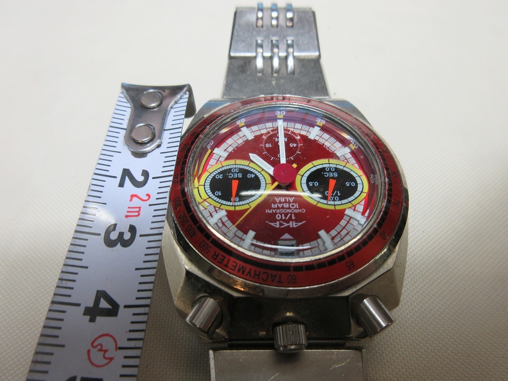 く日はお得♪SEIKO ALBA アルバ AKA ツノクロノグラフ AMAS011 V657