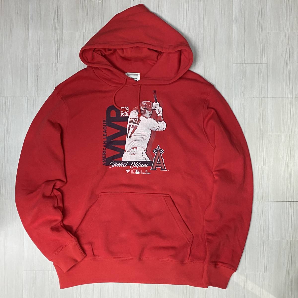 限定生産 【L】 Fanatics ファナティクス 大谷翔平 #17 LA Angels ロサンゼルス エンゼルス MLB プルオーバーパーカー 綿100％ メジャー