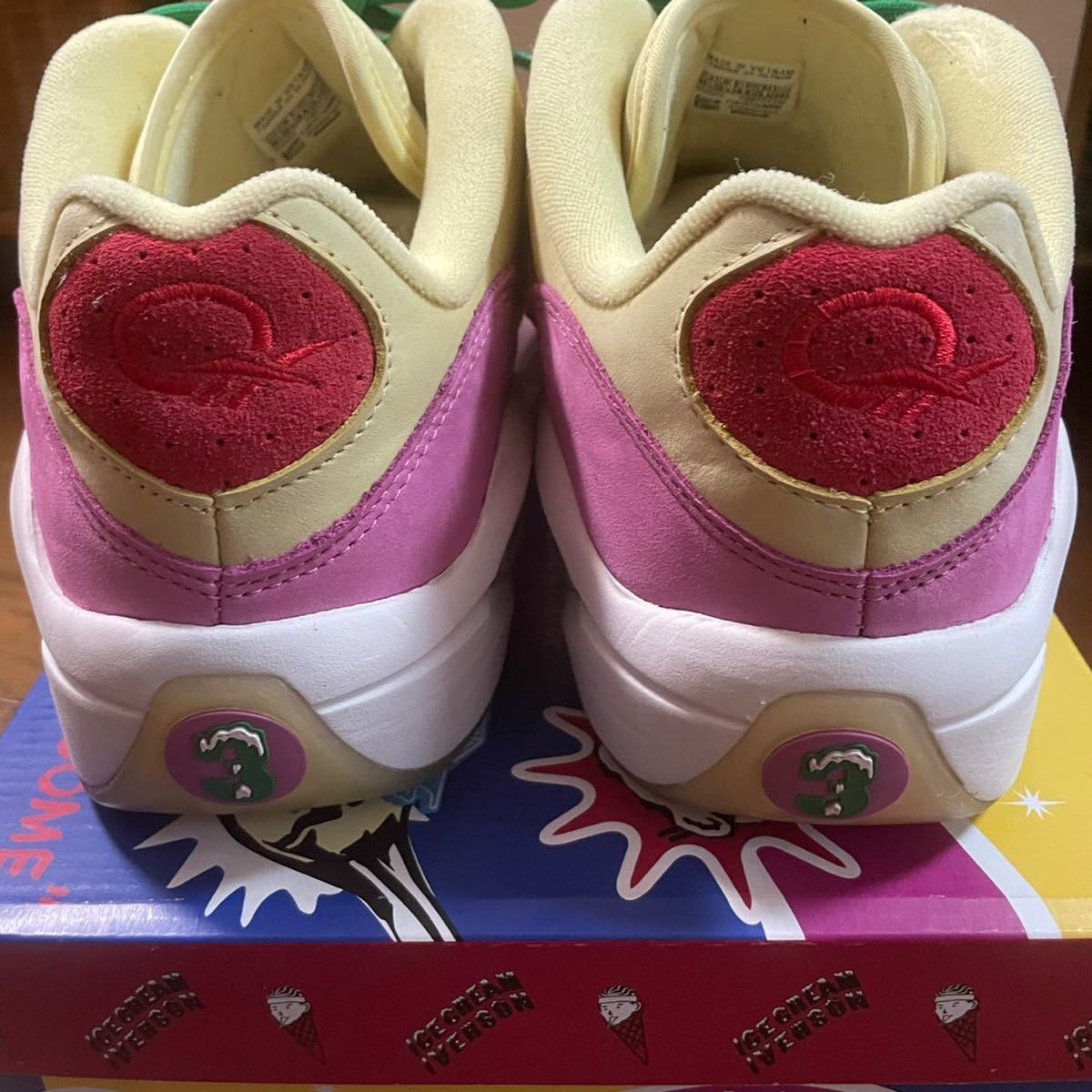 新品未使用 REEBOK × ICE CREAM QUESTION LOW 28.5 10.5 N.E.R.D PHARRELL ファレル BAPE エイプ BAPESTA BOYS CLUB 総柄 item details | Yahoo! Japan Auctions | Map by FROM JAPAN