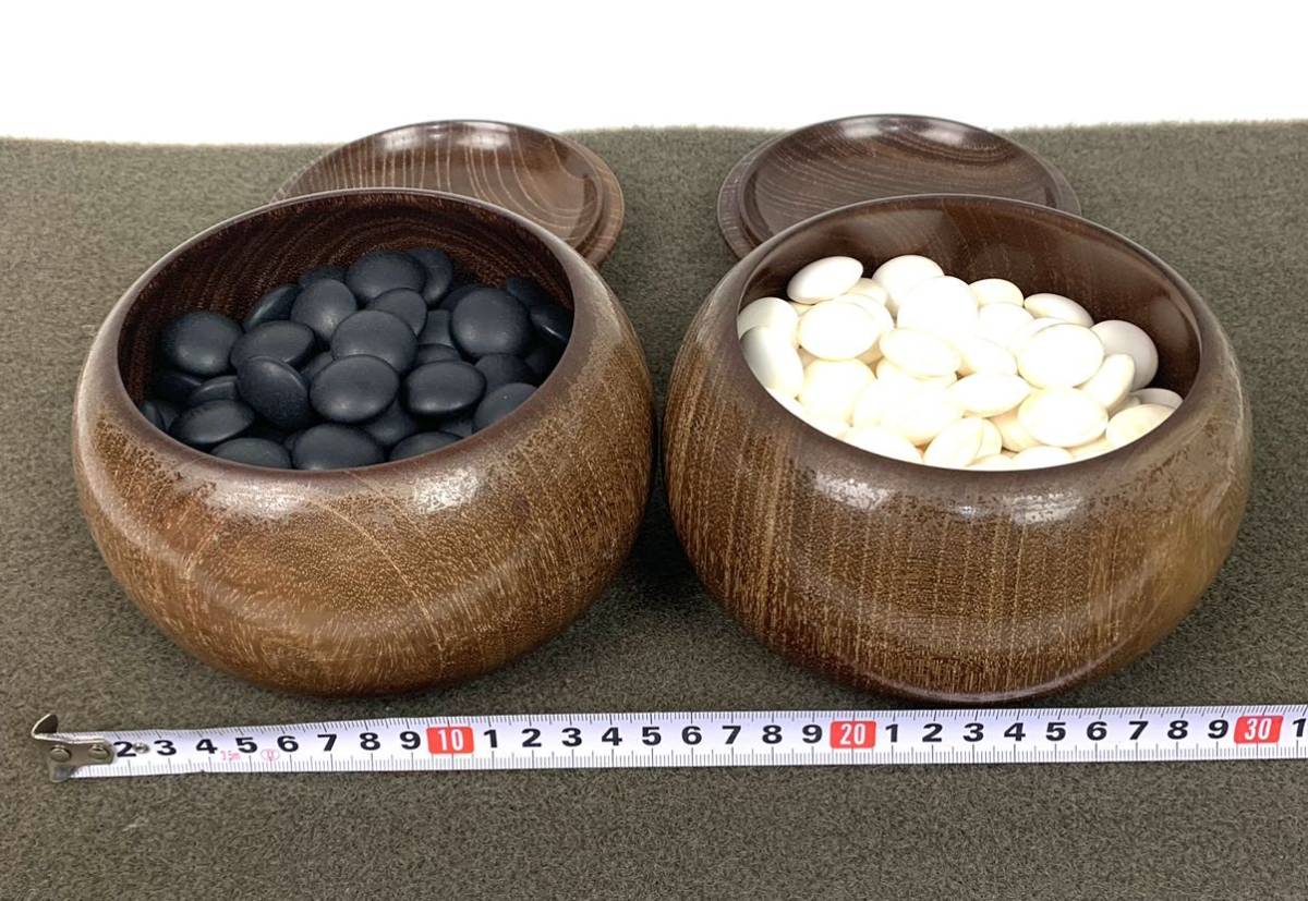 ○囲碁道具 蛤碁石 那智黒石 碁笥 39号○ | bioimune.com.br