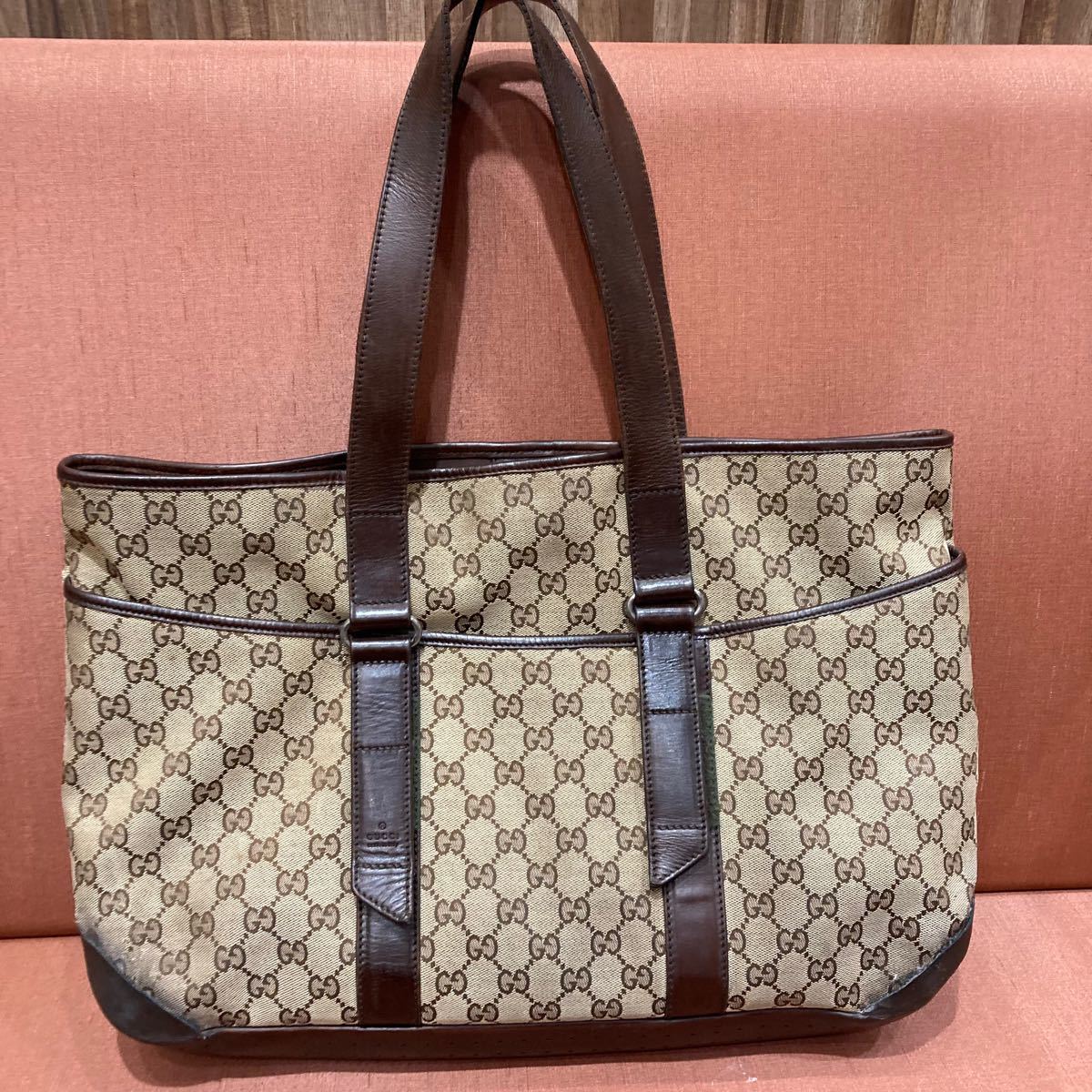 GUCCI グッチ GGキャンバス トートバッグ ショルダーバッグ