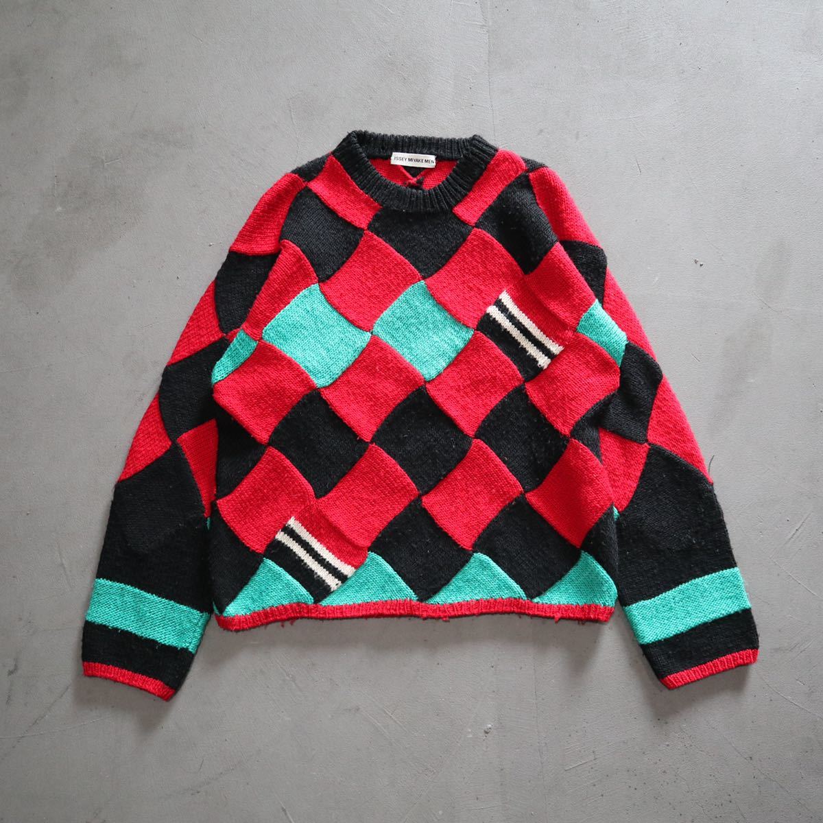AW1998 ISSEY MIYAKE MEN Paneled Knit Sweater まとめ買い 98AW 国産品 ニット セーター イッセイミヤケ 90s メン パネル
