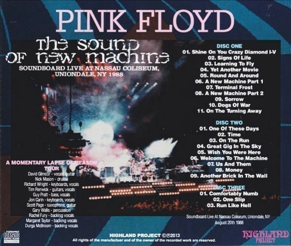 PINK FLOYD / THE SOUND OF NEW MACHINE 1988 (3CD)の画像2