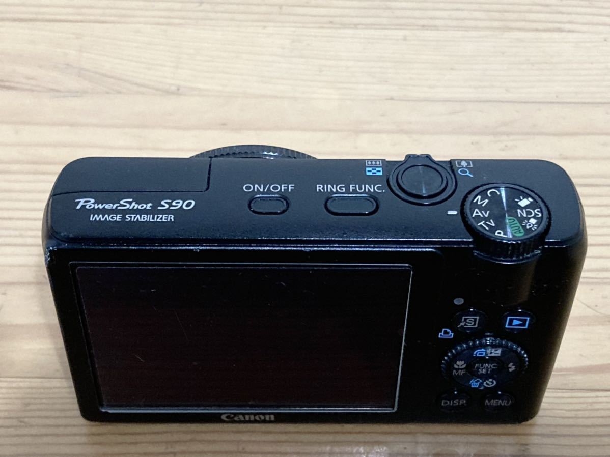 Canon キヤノン PowerShot S90 コンパクトデジタルカメラ 動作品_画像4