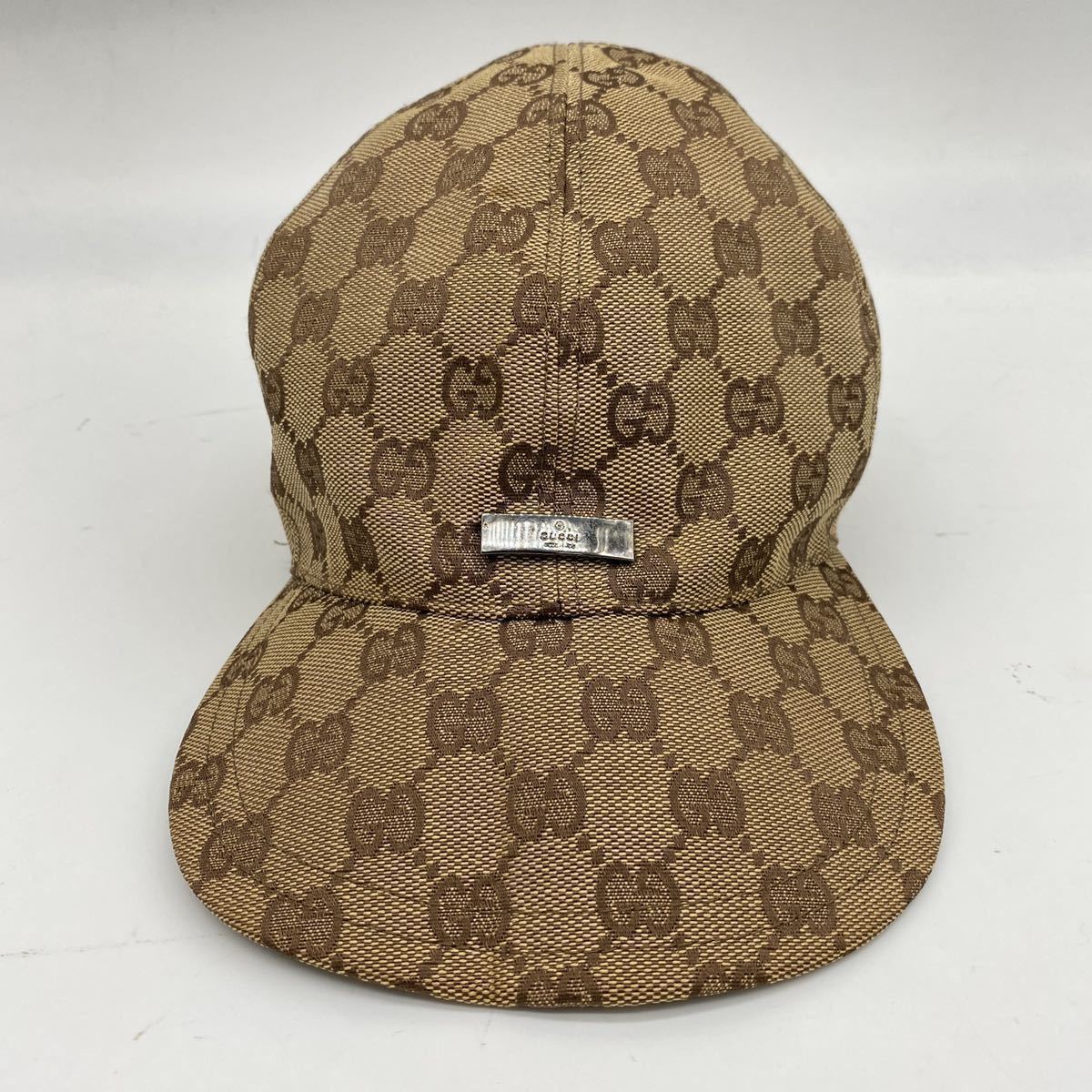 1円 ≪至高の逸品≫ グッチ GUCCI キャップ 帽子 GG柄 ロゴ シェリー