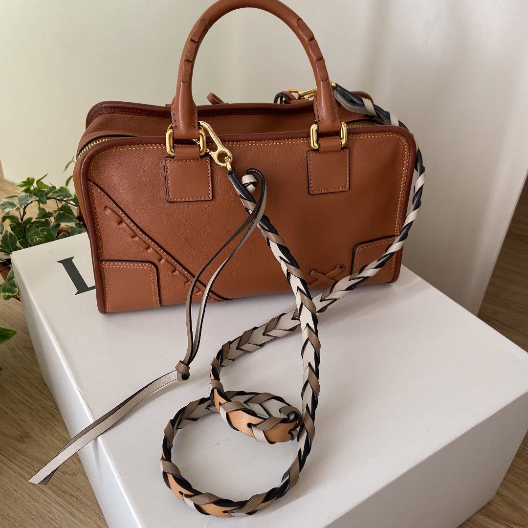 LOEWE ロエベ シンブレイデッドストラップ 編み込みショルダー