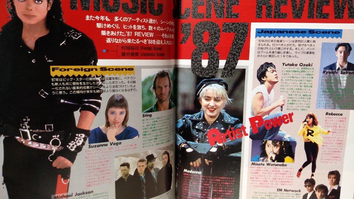 KEYBOARD LIFE 1987年12月号★TMネットワーク HUMAN SYSTEM 全曲ピアノスコア 付録付!!中古本 [2547BOK_画像5