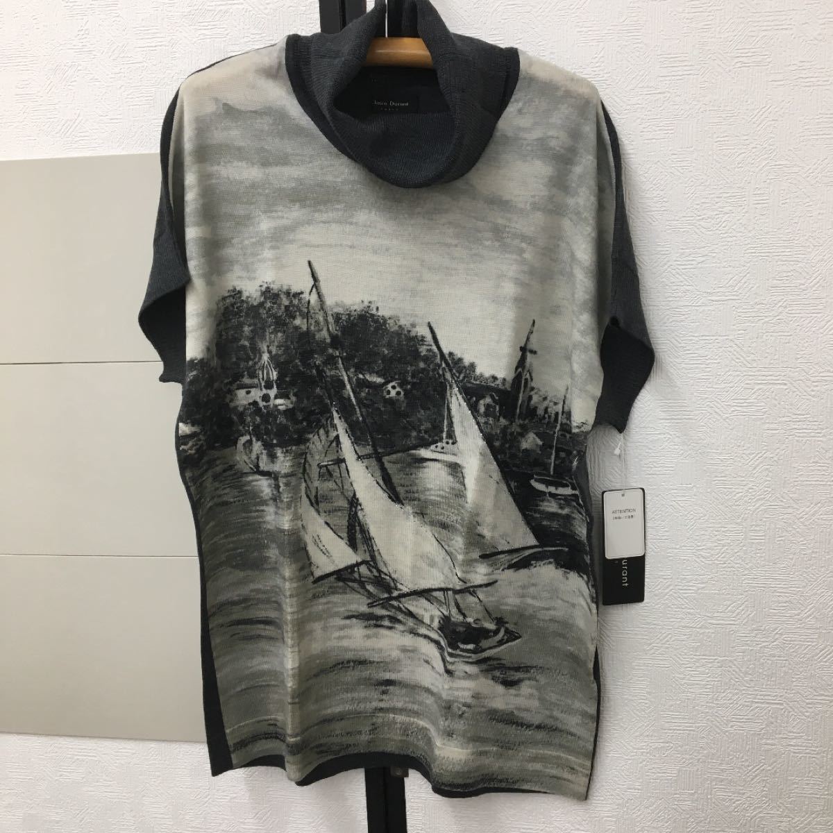 本物 ブルネロクチネリ ティアード 切替 半袖 ニット チュニック