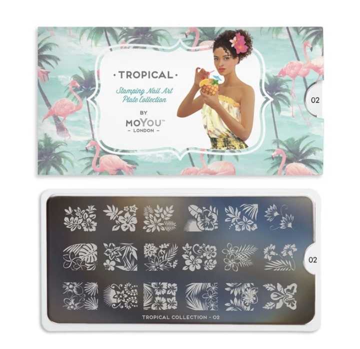 Moyou London ネイルスタンププレート　TROPICAL 02_画像2