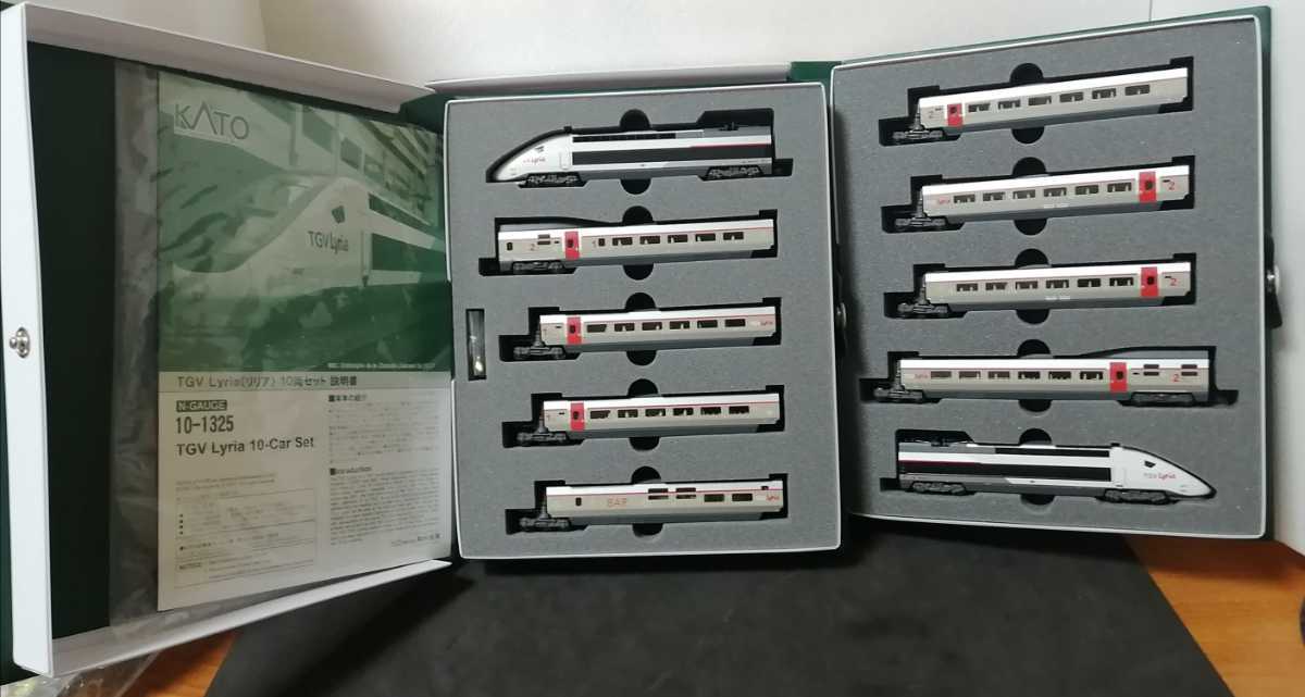 ☆美品 即決☆ KATO 10-1325 TGV Lyria リリア 10両セット ☆美品 即決☆ KATO 10-1325 TGV Lyria リリア 10両セット