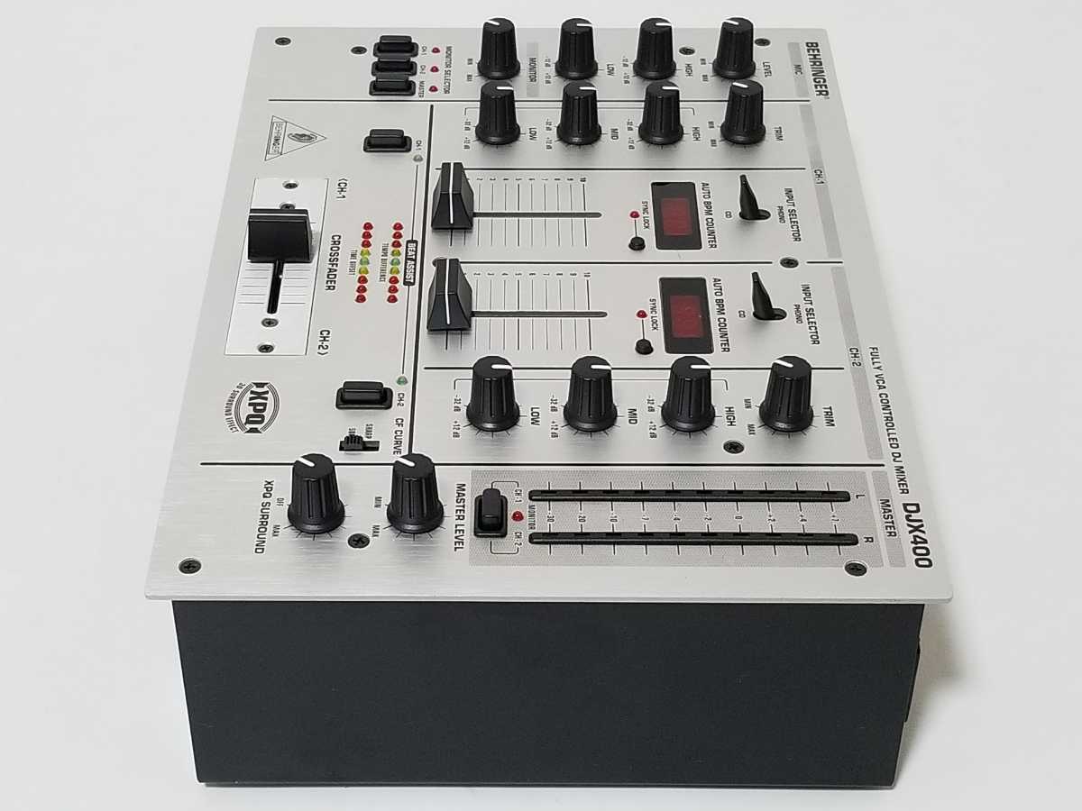 美品 全額返金保証付 DJミキサー ベリンガー/BEHRINGER DJX400 美品 全額返金保証付 DJミキサー ベリンガー/BEHRINGER DJX400