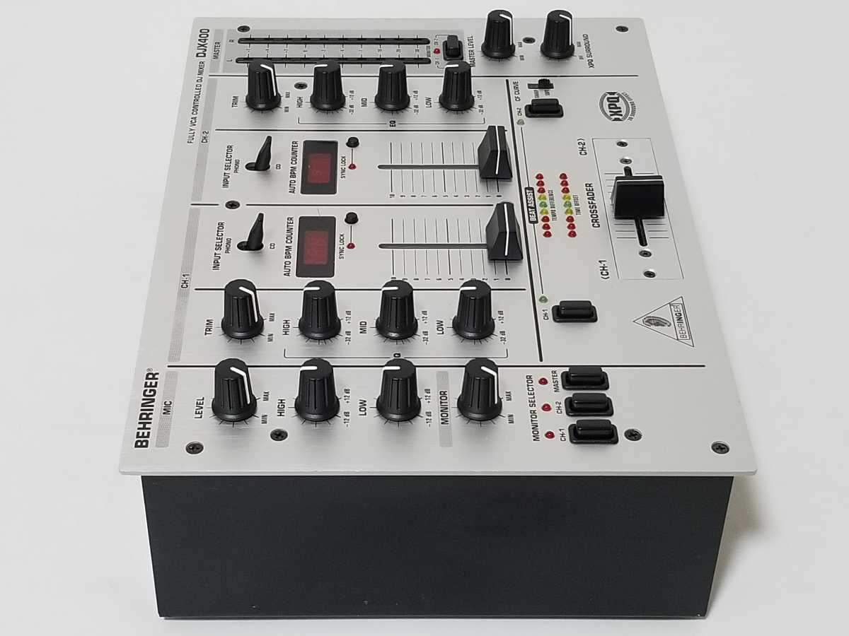 美品 全額返金保証付 DJミキサー ベリンガー/BEHRINGER DJX400 美品 全額返金保証付 DJミキサー ベリンガー/BEHRINGER DJX400