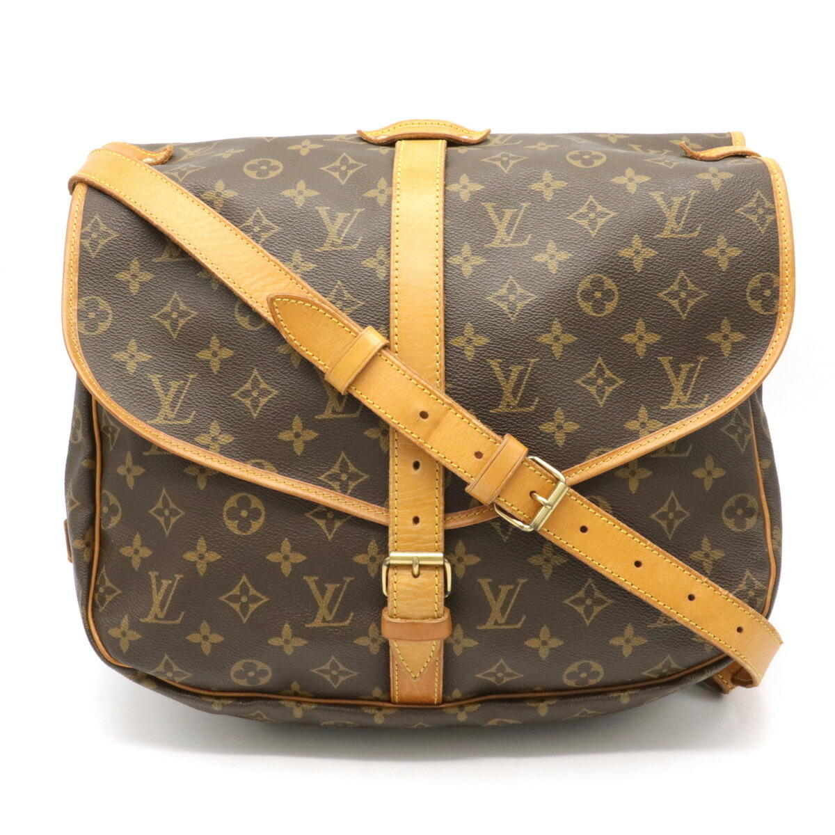 LOUIS VUITTON ルイ ヴィトン モノグラム ソミュール35 ショルダー