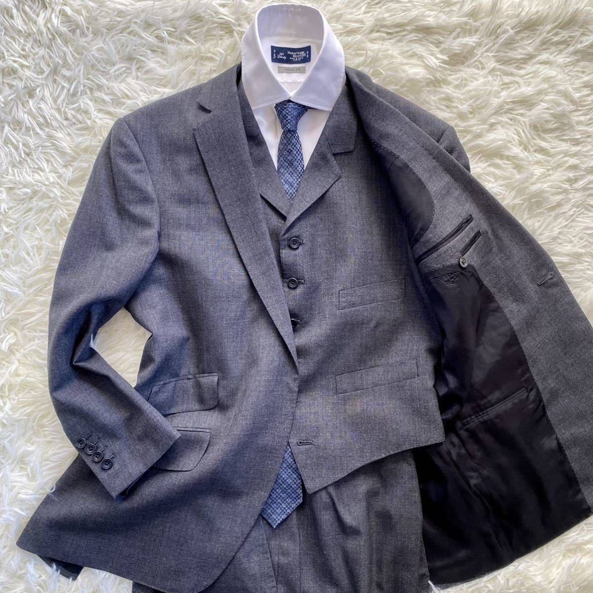 ダンヒル【奇跡の逸品】Dunhill スリーピース スーツ L位 グレン