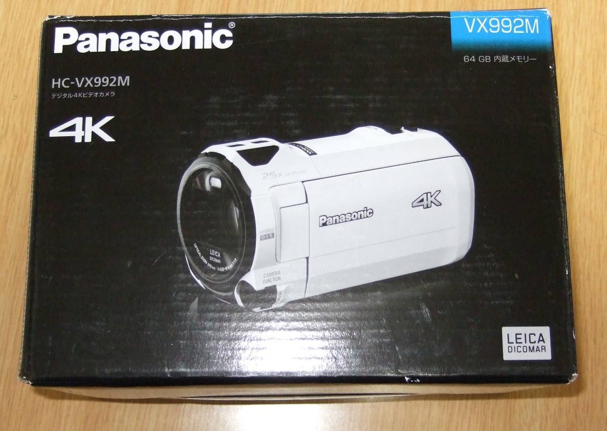 Panasonic パナソニック 4K ビデオカメラ HC-VX992M-W [ピュアホワイト] （極上展示品）保証有（¥63,800） 
