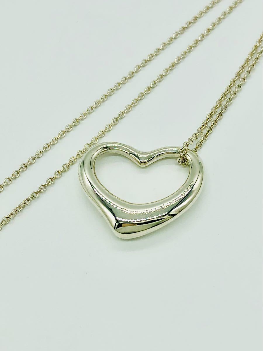 Tiffany & Co. オープン ハート ネックレス 腕時計、アクセサリー