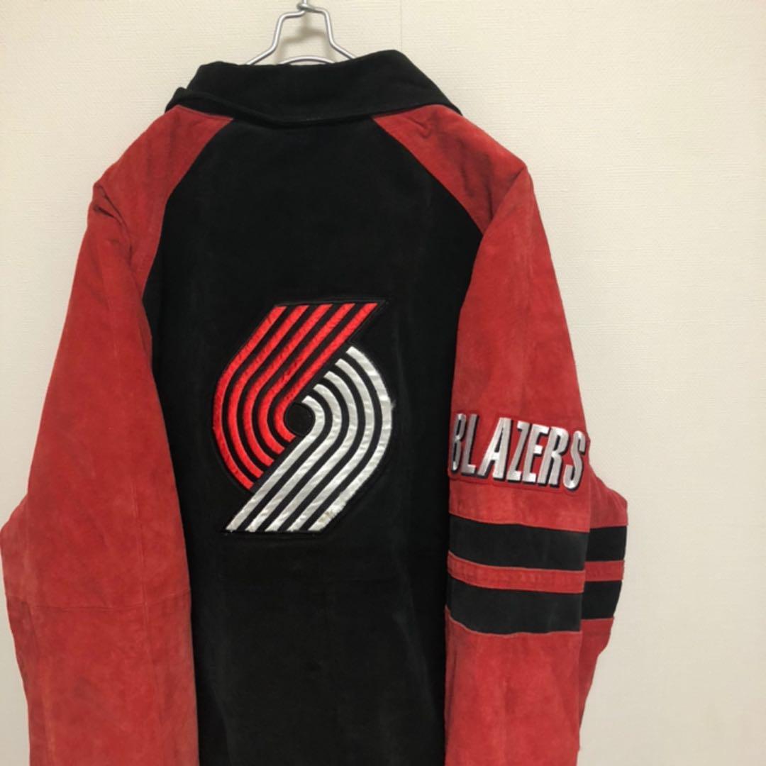 超絶レア】NBA ポートランド ブレイザーズ スタジャン スエード レザー