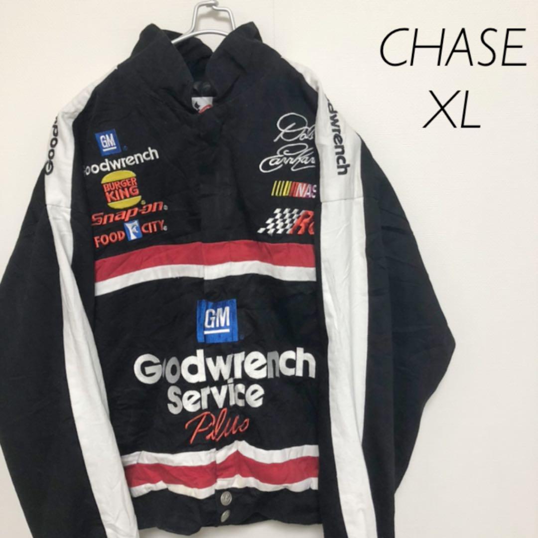 CHASE NASCAR GM レーシングジャケット 黒 ヴィンテージ XL | www