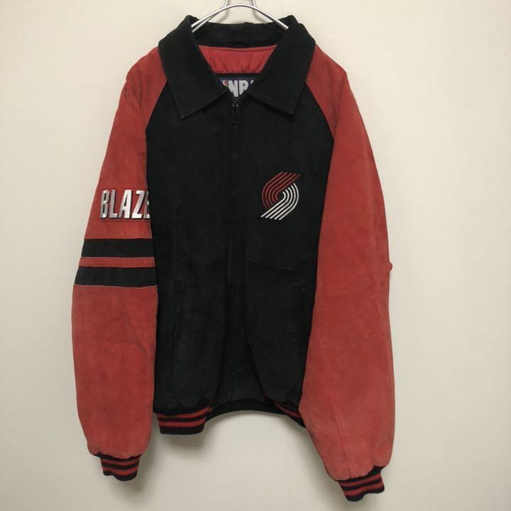 超絶レア】NBA ポートランド ブレイザーズ スタジャン スエード レザー