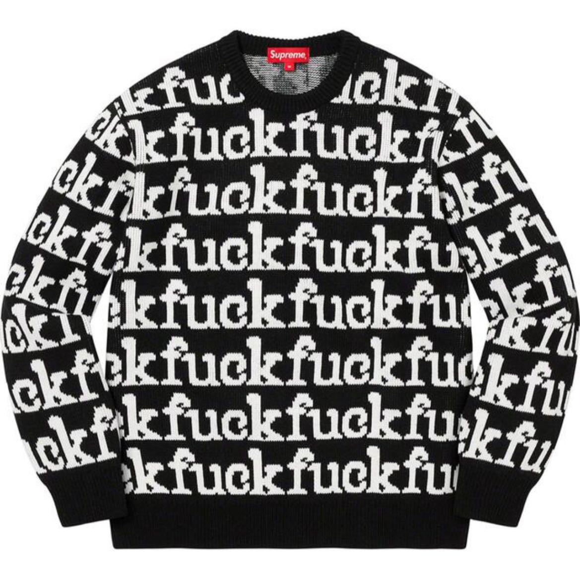 Supreme Fuck Sweater Black XL シュプリーム ファック セーター ニット ブラック_画像1