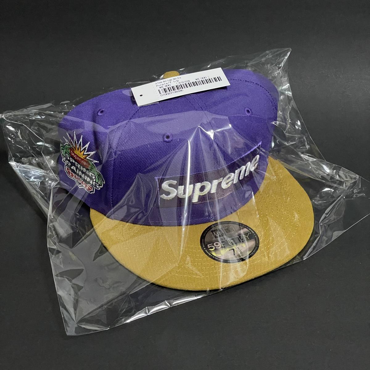 7 1/2 Supreme 2-Tone Box Logo New Era Purple シュプリーム 2トーン ボックスロゴ ニューエラ キャップ パープル 紫_画像4