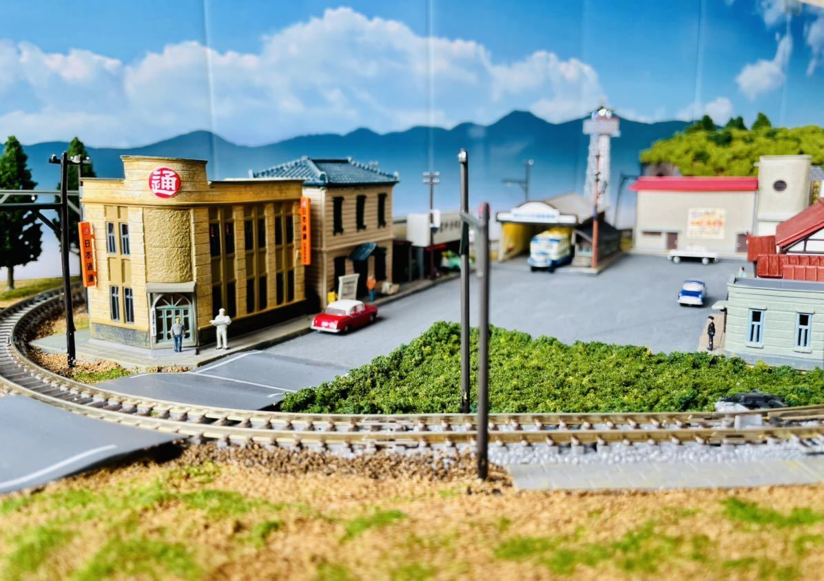 新品 鉄道模型 Nゲージ ジオラマ レイアウト 昭和のふるさと駅 新品 鉄道模型 Nゲージ ジオラマ レイアウト 昭和のふるさと駅