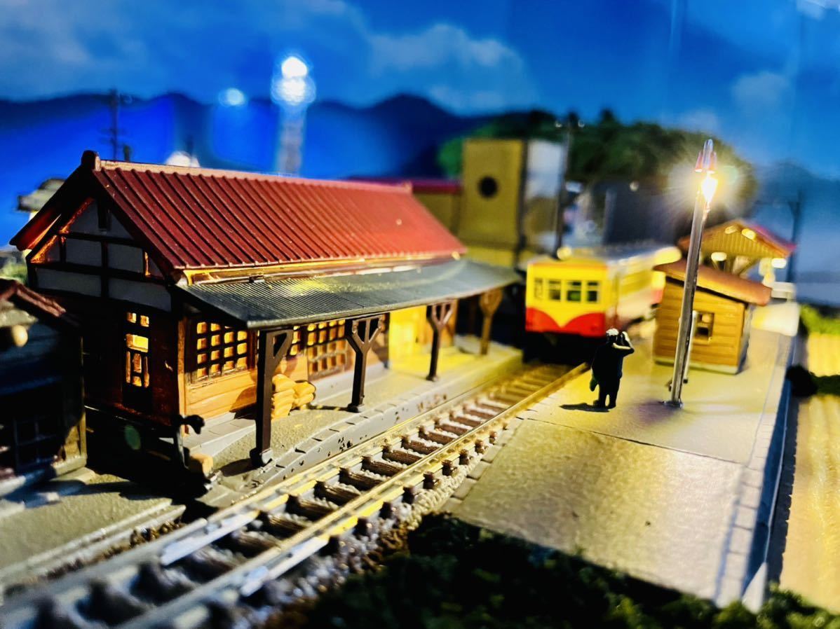 新品 鉄道模型 Nゲージ ジオラマ レイアウト 昭和のふるさと駅 新品 鉄道模型 Nゲージ ジオラマ レイアウト 昭和のふるさと駅