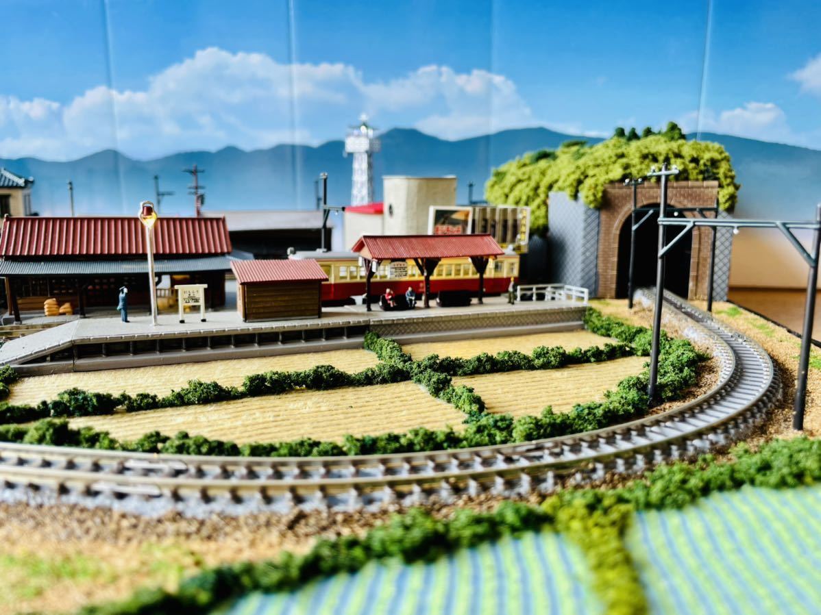 新品 鉄道模型 Nゲージ ジオラマ レイアウト 昭和のふるさと駅 新品 鉄道模型 Nゲージ ジオラマ レイアウト 昭和のふるさと駅