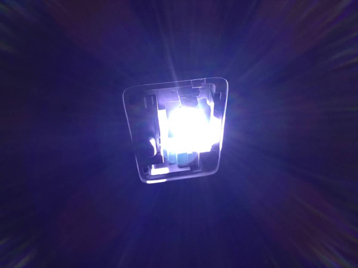 MHU28 クルーガーハイブリッド [H17.3〜H19.3] 純正球交換用 COB全面発光 LED ルームランプ バックランプ ウェッジ球セット 車内灯 室内灯_画像8