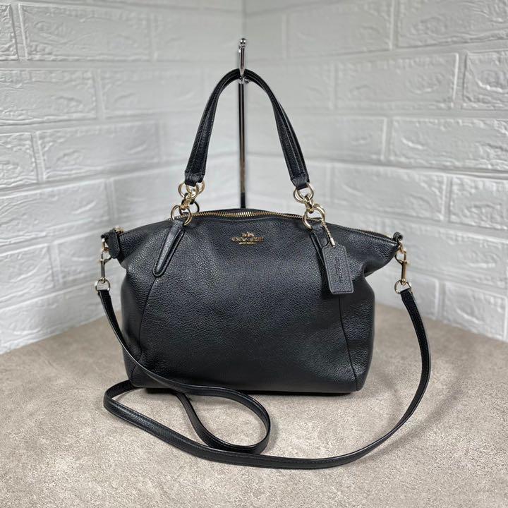 新品 コーチ ハンドバッグ ショルダーバッグ 2WAY レザー ブラック-