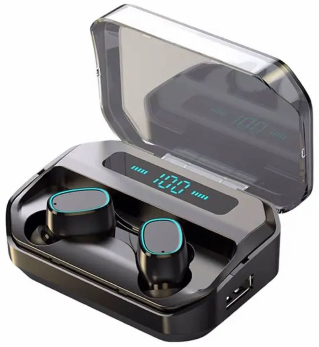 ワイヤレスイヤホン Bluetooth5.1 1500mAh大容量 片耳両耳 通話 音量調整 自動ペアリング IPX7防水