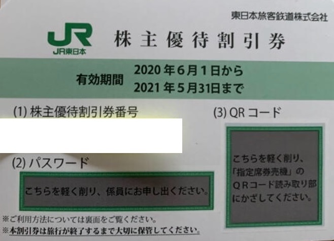 ■ＪＲ東日本 株主優待券 2022年5月31日まで延長 1枚_画像1