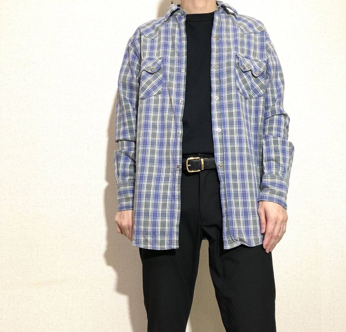 リー ウエスターナー ウエスタンシャツ チェックシャツ 長袖シャツ ネルシャツ Lee Westerner Western Check Shirt /Levi's