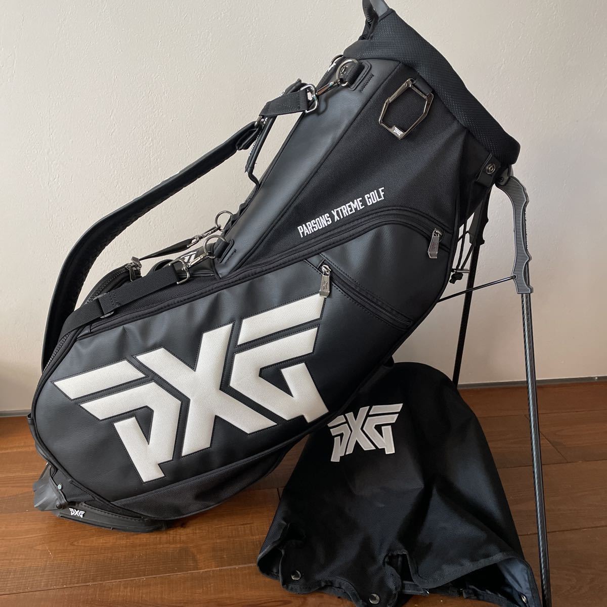 美品 PXG スタンド式 キャディバッグ ブラック 送料無料 - スポーツ別