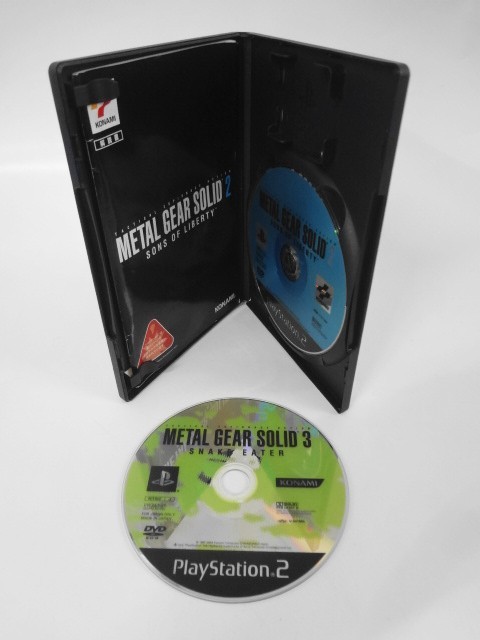 PS2 21-327 ソニー sony プレイステーション2 PS2 プレステ2 メタルギアソリッド METALGEAR SOLID 2 3 セット ゲーム ソフト 使用感あり
