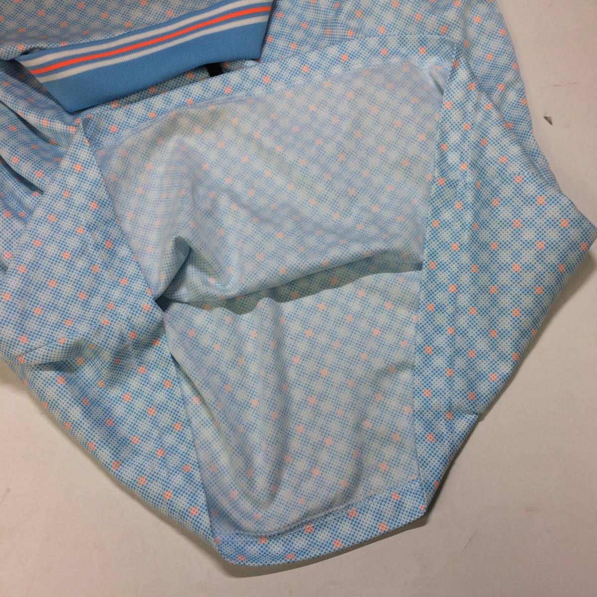  Srixon SRIXON короткий рукав Golf скорость . рубашка-поло бледно-голубой L размер 