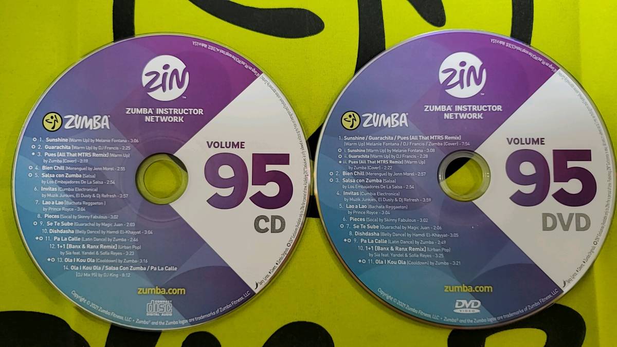 激安超安値 ZUMBA　ズンバ　ZIN95　CD ＆ DVD　インストラクター専用 エクササイズ、ヨガ