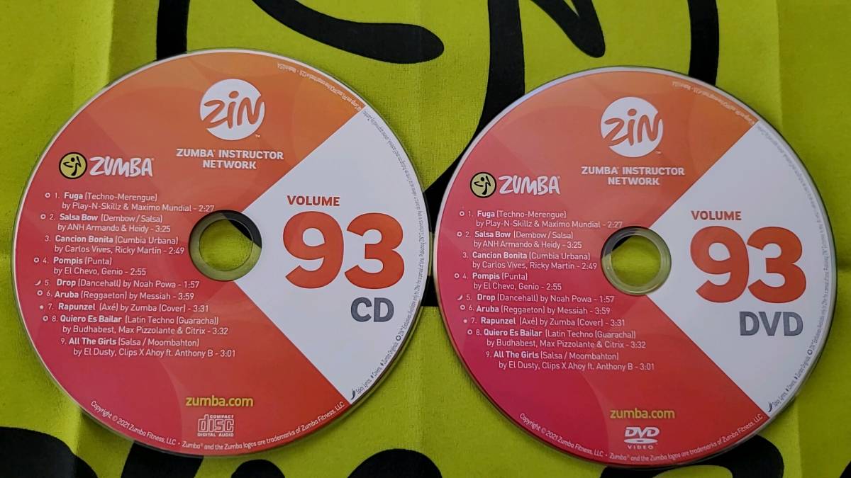ZUMBA ズンバ ZIN93 CD DVD インストラクター専用 商品追加値下げ在庫復活