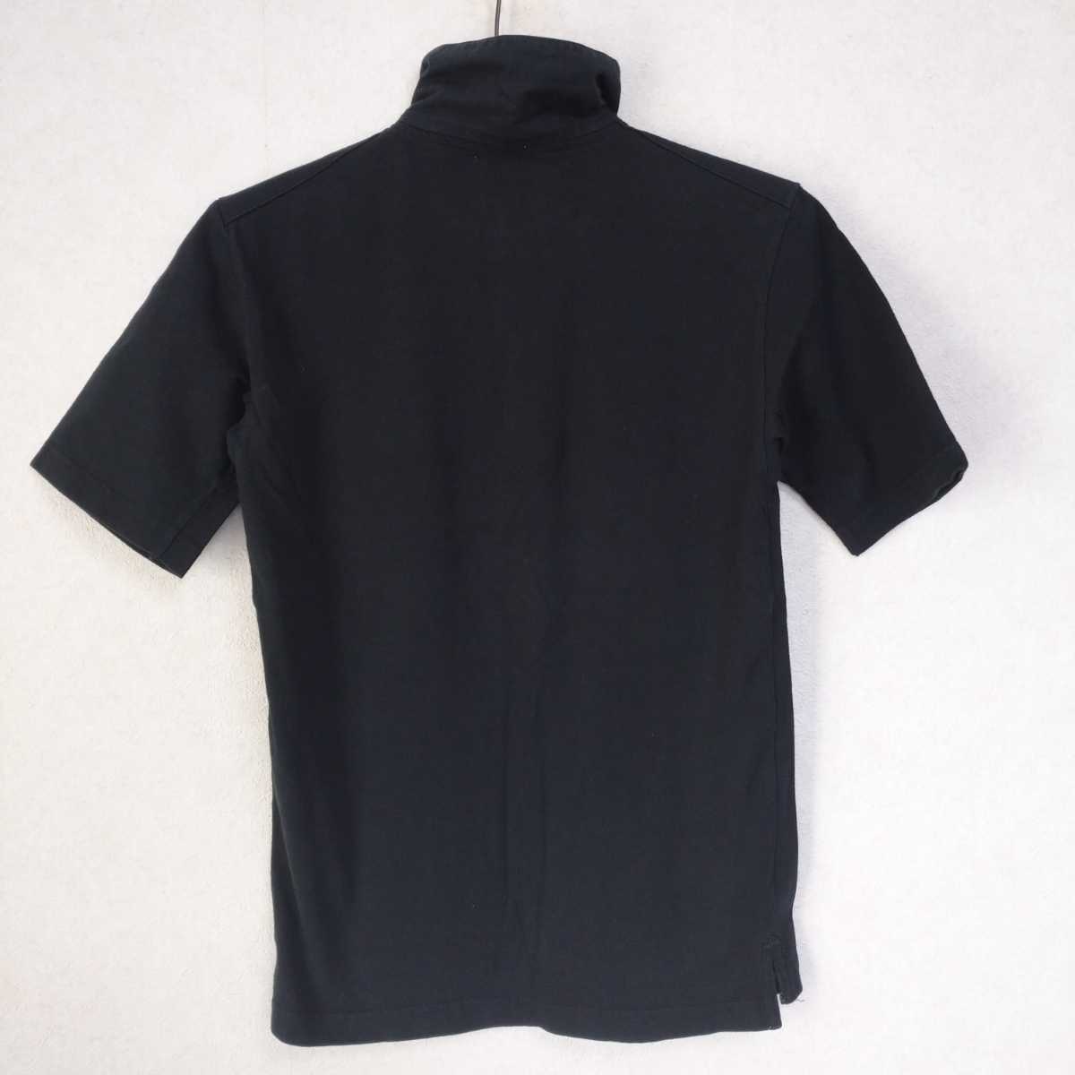 日本製 DENIME ラガーシャツ 黒 SM_画像6