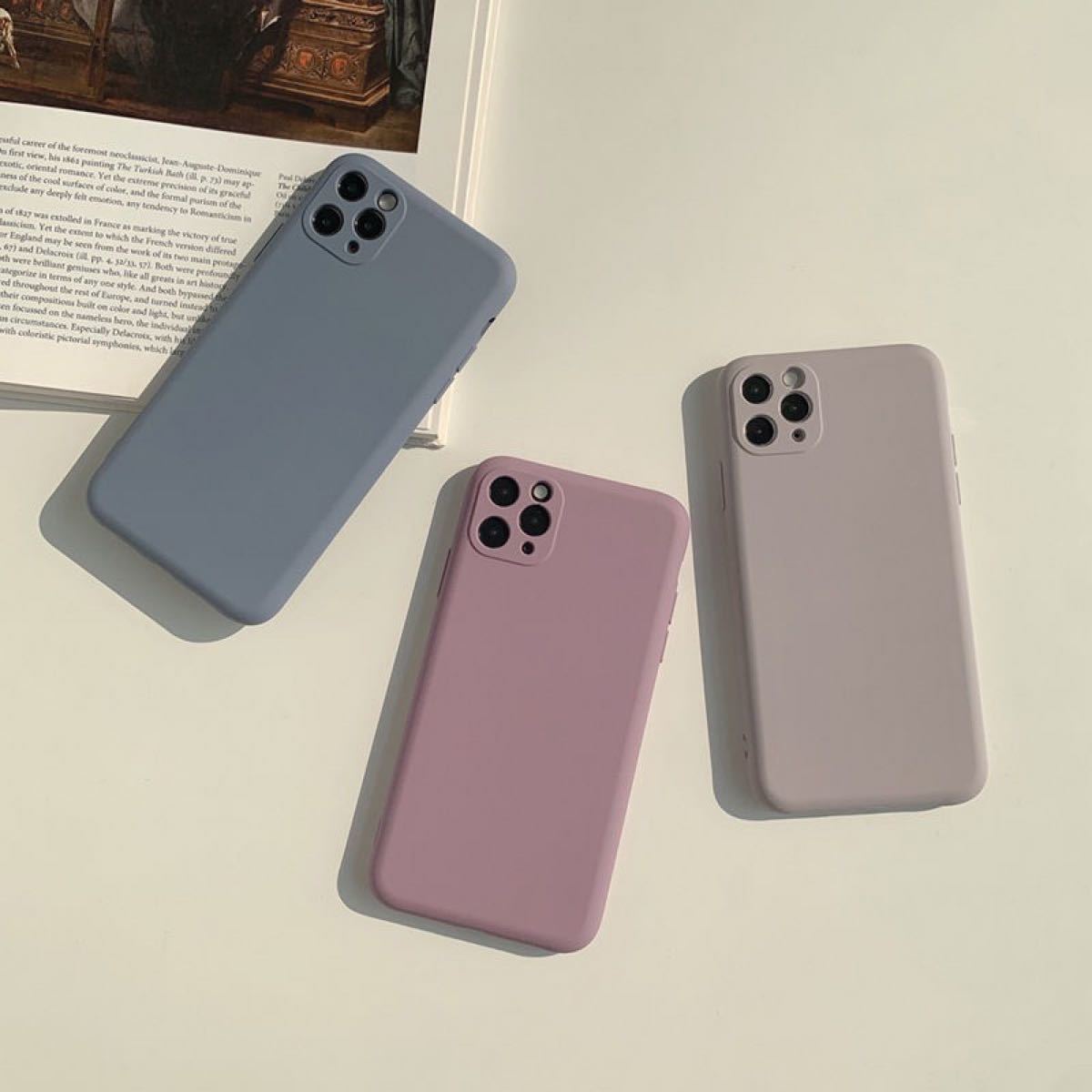 シンプル　くすみカラー　iPhoneケース　韓国　おしゃれ　かわいい　iPhone11ケース　