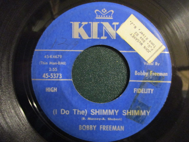 Bobby Freeman ： (I Do The)Shimmy Shimmy 7'' / 45s (( Soul )) c/w You Don't Understand Me (( 落札5点で送料無料_画像1