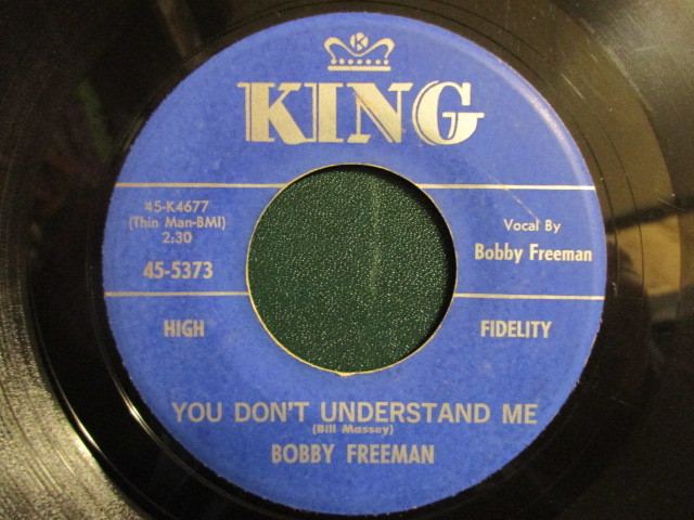 Bobby Freeman ： (I Do The)Shimmy Shimmy 7'' / 45s (( Soul )) c/w You Don't Understand Me (( 落札5点で送料無料_画像2