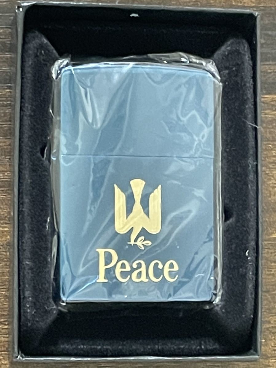 特别免费送货 オイルライター-zippo PEACE ブルーチタン ヴィンテージ 限定品 年代物 Peace たばこメーカー 1999年製 懸賞品  ゴールド刻印 ピース ケース 保証書 - www.tonevendor.com