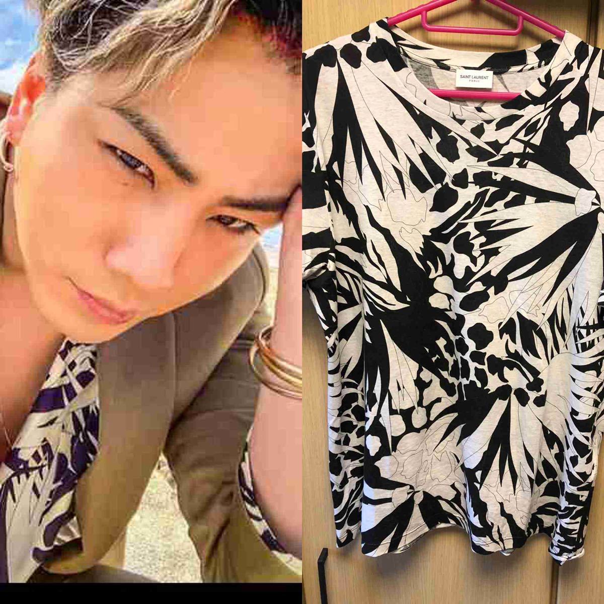 正規 登坂同柄着用 20SS SAINT LAURENT PARIS サンローラン パリ