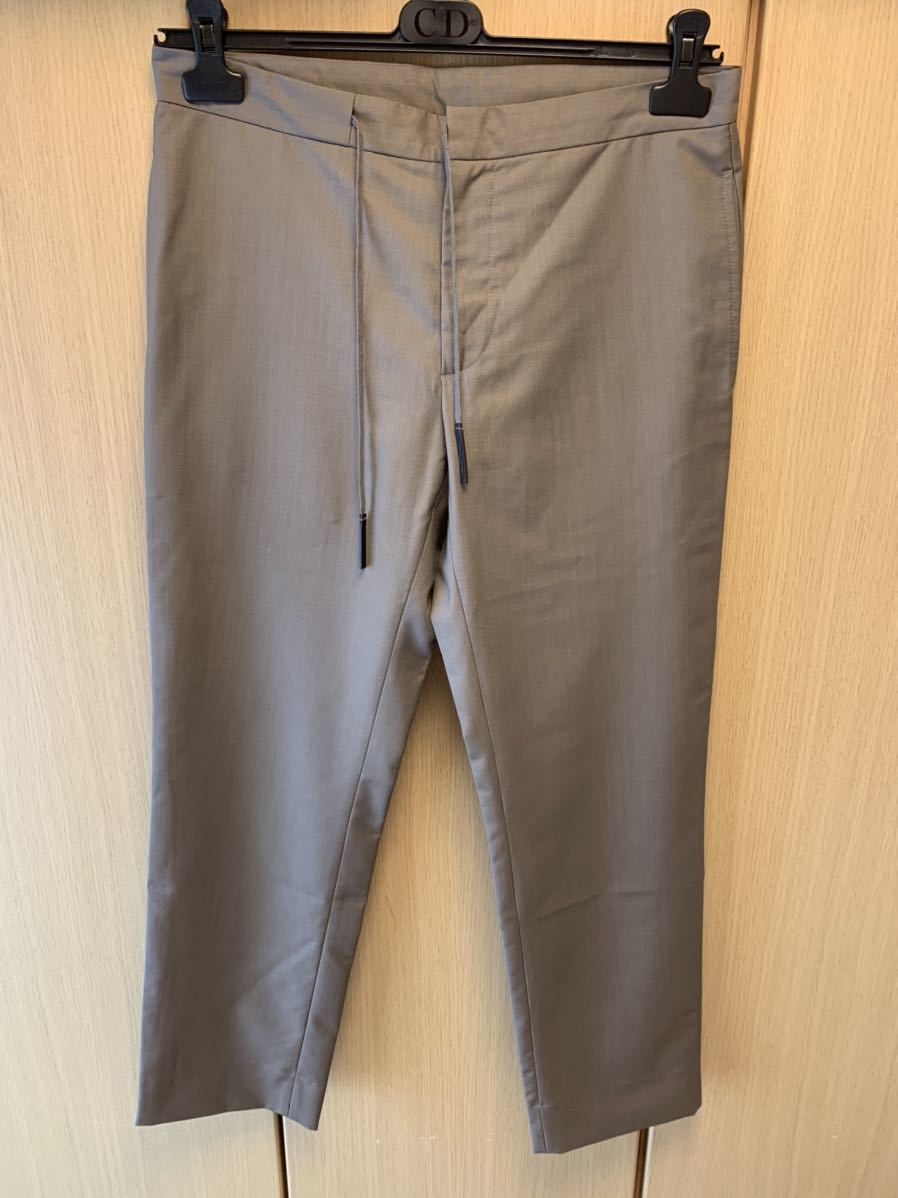 正規 20SS Maison Margiela メゾン マルジェラ ドローコード ストリング スラックス イージーパンツ カーキ 46 S50KA0522 S52640